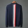 Luxus Herren Damen Designer Pullover Farbverlauf Jacquard Buchstaben Herrenmode Paris T Street Langarm M-XXXL V57