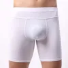 Onderbroek Heren Lange Boxer Ondergoed Sexy U Bolle Boxers Slip Mannelijke Slipje Been Anti-wrijving Mannen Hombre Boxershorts