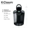 Keurig K-Classic Macchina per caffè a cialde K-Cup monodose, nera