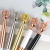 Party Favor Creative Rhinestone Crystal Ball Pen Crown Metal School Stationery Office Supplies Gifts