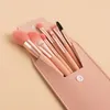 Pincéis de maquiagem ferramentas 8 pcs mini viagem portátil conjunto macio sombra de olho fundação pó cílios lábio corretivo blush compõem escova 230922