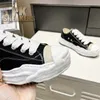 Wholesale Top Designer Sole Dissolve Canvas Shoes Washed Style MMY Casual Shoes Mihara Women Sneakers Vintage Lace-up Yasuhiro Black White Solid Men Outdoor Sneaker