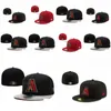 Ballkappen Gute Qualität Männer Mode Hip Hop Snapback Hüte Arizona Flat Peak FL Größe geschlossen Alle Teams ausgestattet in 7- 8 H6-7.14 Drop Deliv Dhitu