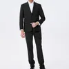 Men's Suits Men Fashion Lapel Button Blazer Office Lady Casual Slim Fit Pants Set 2 Piece Jacket Pant Solid Color Business Formal Suit