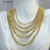 Chokers 5 Stuks 18K vergulde gouden ballen kralen ketting chocker Chunky swether ketting Chic vrouwen sieraden voor winter 230921