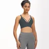 LU-1140 Kvinnor Crop Top Gym Clothing for Fitness Kvinnliga underkläder Yoga kläder för flickor Sportkläder Kvinnors Brah