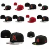 Bola Caps Boa Qualidade Homens Moda Hip Hop Snapback Chapéus Arizona Flat Peak Fl Tamanho Fechado Toda a Equipe Equipada em 7- 8 H6-7.14 Drop Deliv Dh3Pj