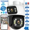 Cámaras IP BESDER 8MP PTZ Cámara Wifi Visión nocturna al aire libre Pantalla dual Detección humana 4MP Protección de seguridad CCTV Vigilancia 230922