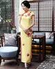 Roupas étnicas Old Shanghai Mxai Cheongsam Vintage Chinês Long Party Evening Dress Oriental Womens Elegante Qipao Vestido 5XL