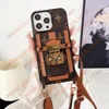 Beautiful iPhone Phone Case 15 14 13 Pro Max Luxury LU Crossbody Leather Card Slot Purse 18 17 16 15promax 14promax 13promax 15pro 14pro 13pro 12pro 12 with Logo Box AT