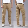 Pantalons pour hommes 2023 coton hommes Cargo armée tactique mâle multi-poches vêtements d'extérieur Pantalon droit Pantalon militaire hommes Pantalon Homme