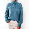 Kadın Sweaters Yüksek Boyun Uzun Kollu Süveter Kadınlar İçin Knited Sweater Kadın Giysileri