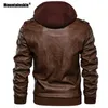 Mannen Lederen Faux Mountainskin Jassen Herfst Casual Motorfiets PU Jas Biker Jassen Merk Kleding EU Maat SA722 230922