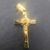 2019 high quality Bling Cross 3D Hip Hop Iced Out Religious Pendant Chain Gold Silver Plated For Men Women Jewelry Fashion Gift243s