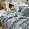 Decke Sommer Reine Baumwolle Gaze Werfen Einzel Doppelbett Kühl Handtuch Quilt Sofa Bett Abdeckung Tagesdecken Auf Die Betten HKD230922