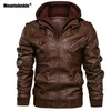 Mannen Lederen Faux Mountainskin Jassen Herfst Casual Motorfiets PU Jas Biker Jassen Merk Kleding EU Maat SA722 230922