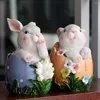 Garden Decorations Easter Ornament Cute Egg Statue Lovely Handmade Decorative Resin Craft Home Decor For Holiday/gifts