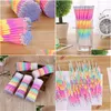 Highlighters grossist 20st MTI Color Rainbow Gel Pen Office School Home Decor Diy Decorations Birthday Party Decortions Kids Drop Dh1rd