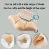 Shoe Parts Accessories 4Pcs Heel Stickers Protectors Sneaker Shrinking Size Insoles Antiwear Feet Pads Adjust High Cushion Inserts 230921