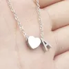 Pendant Necklaces Gold Heart Letter A B C D E F G H I J K L M N O P Q R S T U V W X Y Z Charm Necklace For Women BFF Birthday Gift1985