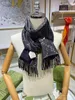 Designer wollen sjaals met franjes Top Super dubbelzijdig kasjmier Pure dames herensjaal Dames zacht Geavanceerde stoffen Luxe rasterstijl Lange bedrukte sjaal Maat 70-180 cm