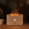 1-teiliger Ultraschall-Luftbefeuchter mit LED-Flammeneffekt und Aromatherapie-Aroma-Dampfdiffusor – Cool Mist Maker für Zuhause und Büro
