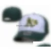 Ballkappen Gute Qualität Leichtathletik als Brief Snapback Hüte Einstellbare Sport Hand Baseball Casquettes Chapeus für Männer Frauen Großhandel H DH0V3