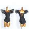Stage Wear Modern Dance Costume National Standard Onepiece Swing Skirt Practice Suit TL810