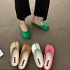 Skórzana mikrofibra Bailamos Kobieta sukienka Flats Comfy Split Stopni