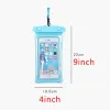6 Inch Waterproof Mobile Phones Pouch Floating Airbag Swimming Bag PVC Protective Cell Phone Case For Swim Diving Surfing Beach Use 0922