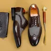 Bullock Lace-Up Ventilation Fashion Men's Men Leather Dress Shoes Formal Business Casual Spring Summer 230922 718