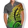 Camisas de vestido masculinas bolso manga curta samoan puletasi vintage polinésio impressão tribal combinar homens tops plus size ilha desgaste roupas viking 230921