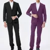 Męskie garnitury mężczyzn 2 -częściowy zestaw kombinezonu profesjonalny swobodny blezer prosta noga spodnie Slim Fit Solid Color Business Formal