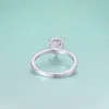 Cluster Rings GEM'S BEAUTY Zircon Wedding Bands Water Drop Engagement 925 Sterling Silver Fine Jewelry Gift For Women Girlfriend