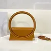 Designer Totes Crossbody Bag Sac Circle Purse Lady Luxurys axel Kvinnor Handväskor Smooth äkta läder Ikonisk stil Plånbokspegel Kvalitet