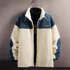 Mens Down Parkas Lamb Fleece Jacket Men Fashion Autumn Winter Warm Zipper Coats Casual Korean Streetwear Man Loose Polar Jackets 230922