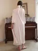 Women's Sleepwear Bathrobe Set Solid Silk Like Sexy Backless Ladies Spring Autumn Dressing Gown Satin 2 Pcs With Nightgown Lace Patchwork