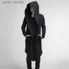 Men's Sweaters 2022 Fashion Men Women Spring Cardigan Hoodie Warm Hooded Solid Coat Jacket Burning Man Costume Oversize Men Clothes L230922