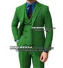 Herrenanzüge Herbst/Winter Grau/Braun Herren Herringbone Business Blazer Slim Fit Einreihige Jacke Weste Hose Smart Casual 3 Stück