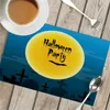 Table Napkin That Hang Such As Castle Placemat Halloween Non-slip Insulation El Western Food Holiday Party Decoration Place