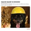 Hundkläder husdjur hatt säkerhet dekorativ kattplast skyddande valp små utomhusleksaker
