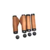 Componentes de guidão de bicicleta Litepro MTB Mountain PU Couro Guiador Grips BMX Dobrável Road Bicycle Handle Confortável Capa Ciclismo Acessório 230922