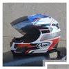 Caschi moto Caschi moto Casco Rx7 Japans Top Rr5 Pedro Racing Fl Face Capacete Moto Drop Delivery Cellulari Motociclette A Dhiqc