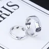 Blinder Liebesring, furchtlose Liebe, Auge und Vogel, 925er Sterlingsilber, europäischer und amerikanischer Trend, Retro-Ring für Männer und Frauen, Paar-Geschenk