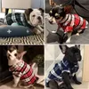 Hondenkleding Shirts Britse stijl geruite huisdierkleding voor kleine honden Katoen Puppy Kat Kleding Franse Bulldog Vest Chihuahua Zomer 230923