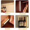 Annan heminredning Trådlös LED -lätta rörelsesensor garderobslampa för kök sovrum detektor skåp trappa bakgrundsbelysning 230923