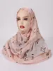 Écharpes femmes mode trotton châle imprimé floral écharpe dame enveloppe de haute qualité pashmina volé bufanda musulman hijab 180 75cm