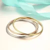 Bangle Women Gold Color Stainless Steel Cuff Bracelet Chic Jewelry Wristband Plain Slip Stacking Gift to Young Girls 230922