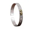 Bangle feng shui mantra armband rikedom lycka till kvinnor män justerbar pixiu om manschett pengar skydd accesso