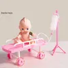 Verktyg Workshop Children Simulation Doctor Toy Set Tool Preteny Play Box Trolley Girl Playing House Nurse Injection Stetoskop Kid 230922